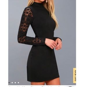 Lulu’s Long sleeve lace dress.